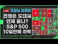 [굿모닝 미주미]   (7시 시작합니다 ) 전쟁은 도대체 언제 끝날지?  S&amp;P 500, 10일 만에 하락   #미주미 #이항영