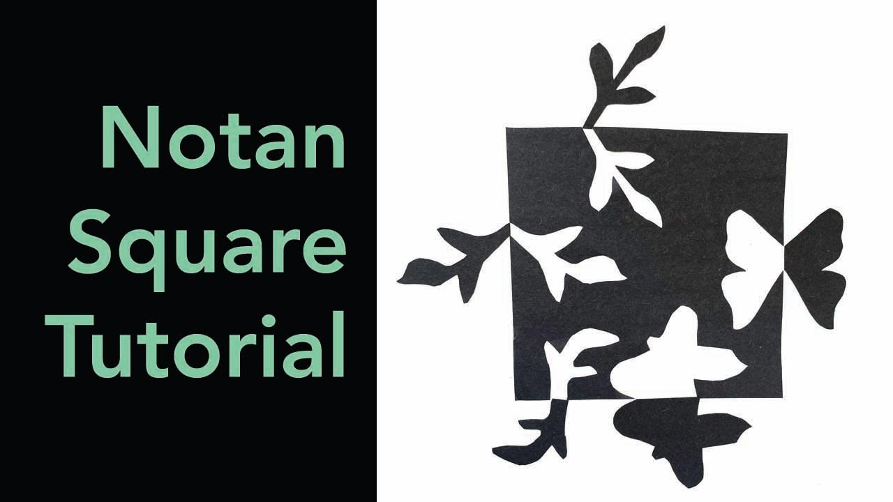 Notan Inspired Square Art Project - YouTube Notan Inspired Square Art Project - YouTube