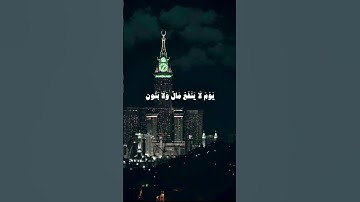 {ولا تخزني يوم يبعثون} تلاوة جميلة من الشيخ بدر التركي #ارح_سمعك 🎧🤎 #لا_اله_الا_الله #الحمدلله