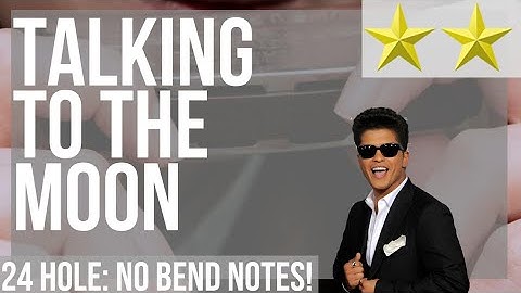 How to play Talking To The Moon by Bruno Mars on Tremolo Harmonica 24 Holes (Tutorial)