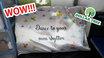 Sublimation on a dollar tree pillowcase