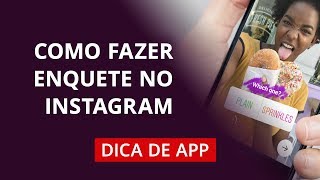 Como fazer enquete no Instagram Stories #DicaDeApp screenshot 4