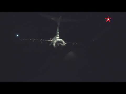 Ночная дозаправка «Белых лебедей»: кадры из кабины Ту-160