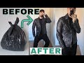 Making a jacket out of trash bags