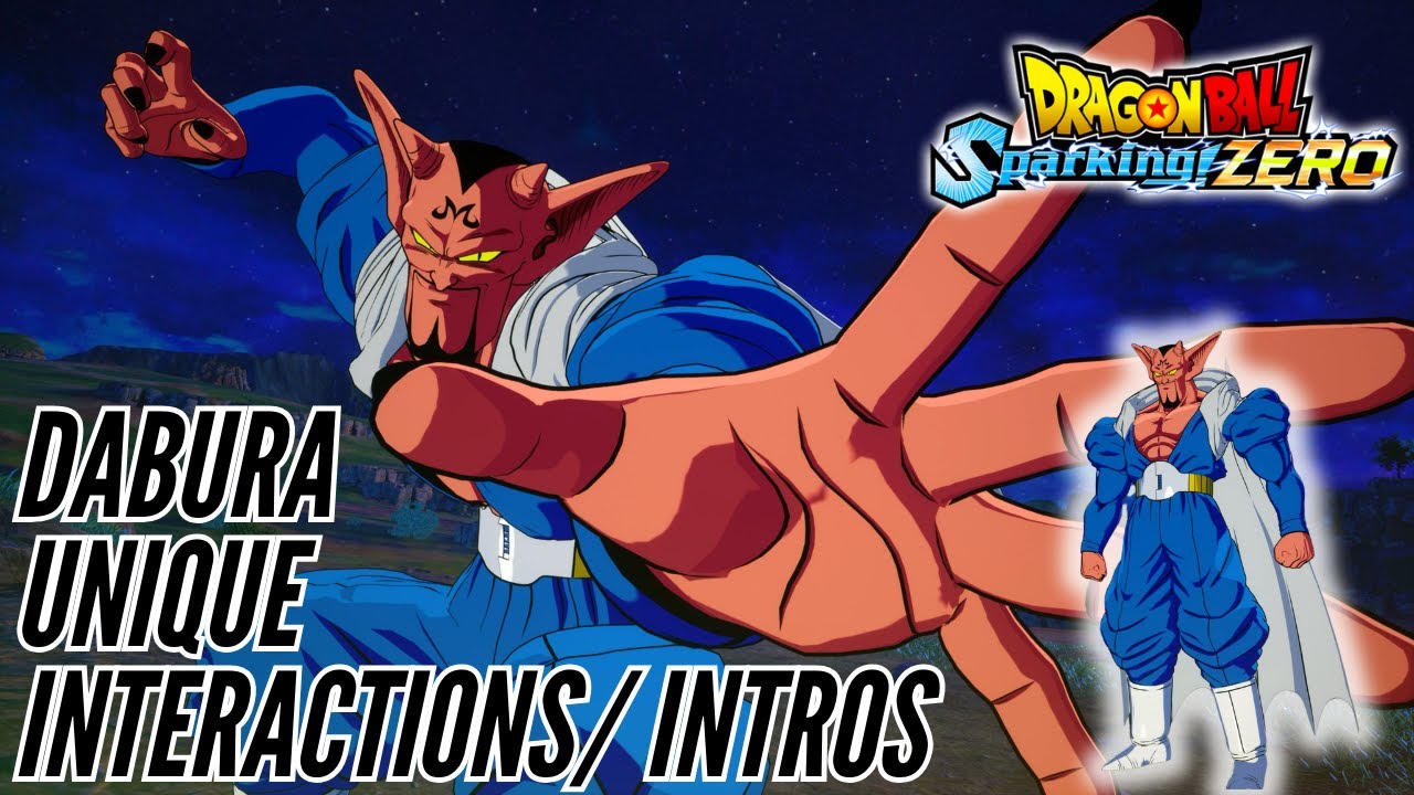 Dabura Unique Interactions/ Intros - Dragon Ball Sparking Zero - YouTube