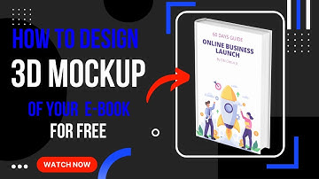 How to create a 3D book cover mockup for your E-book with CANVA  2022 || FULL Tutorials.