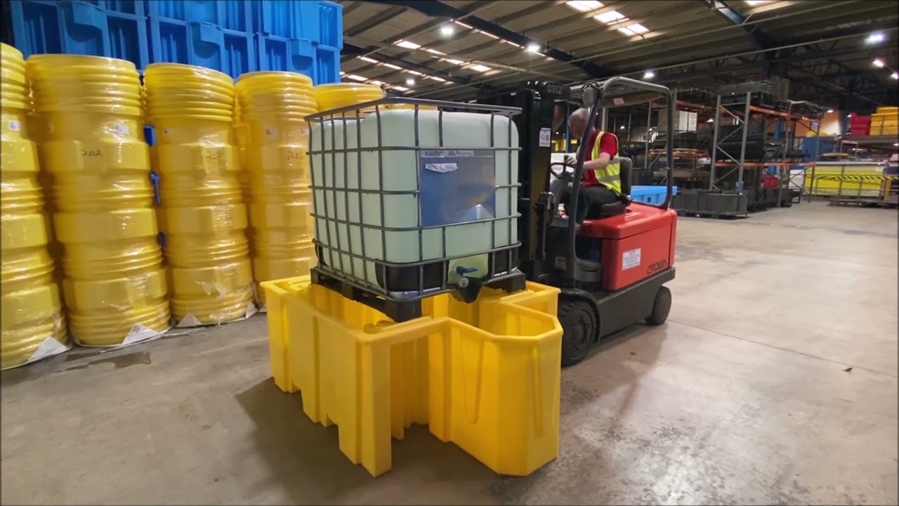 IBC Spill Pallet (For 1 x 1000ltr IBC With Integral Dispensing Area)BB1D