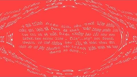 [TEXLIVE 2020] Thêm một gói lệnh mới với TEXLIVE 2020. Tạo file gói lệnh STY từ file nguồn DTX, INS.