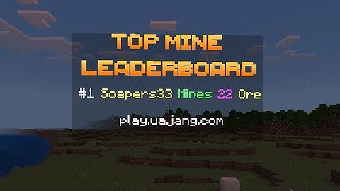 Top Mine Leaderboard | PocketMine-MP 5.0.0 Plugins [Free Download]
