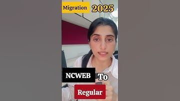 NCWEB to REGULAR COLLEGE - Migration Policy 2025🥳🤩🤓 BA BCOM Admission NCWEB