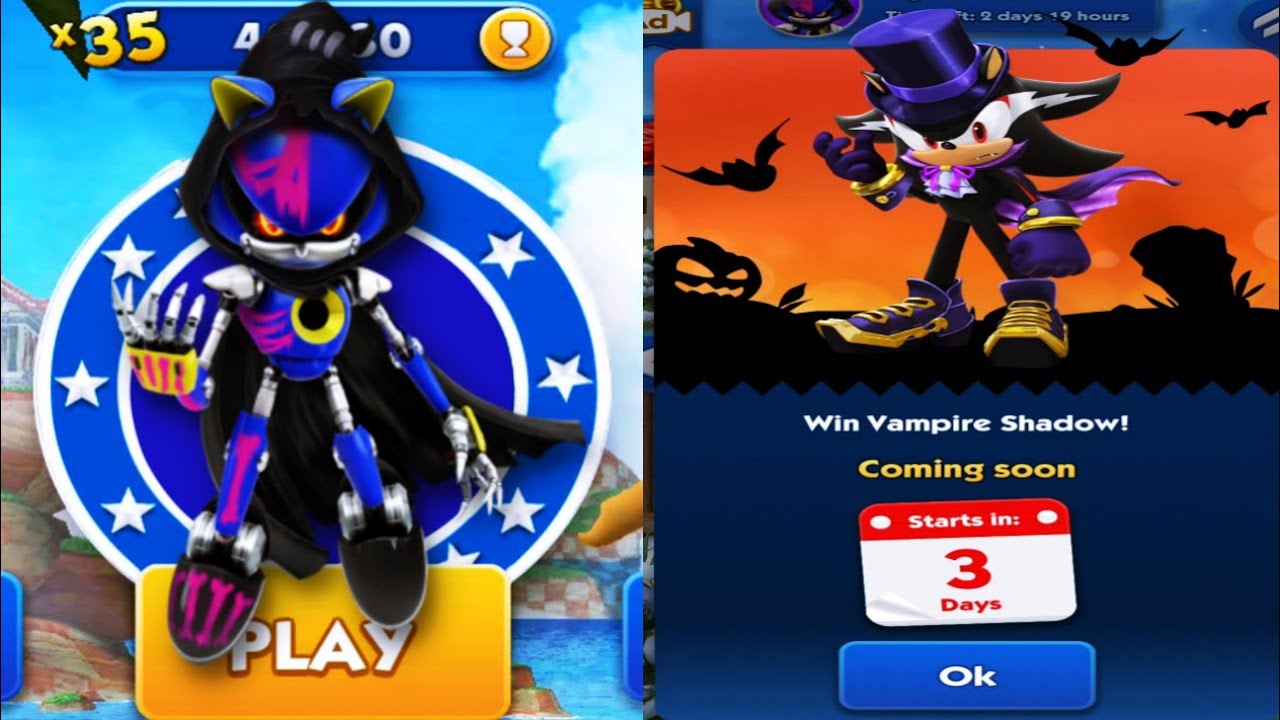 Sonic Dash - Reaper Metal Sonic Gameplay and Vampire Shadow Update ...