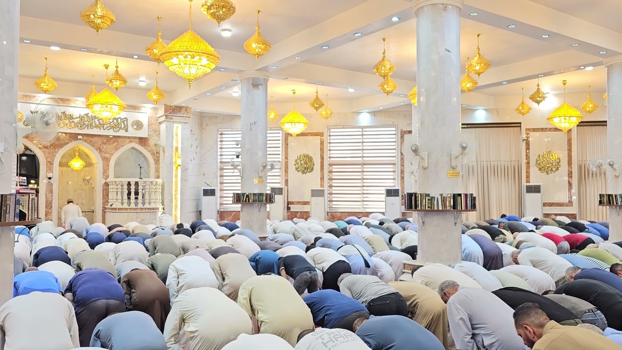 صلاة الجمعة في جامع خالد بن الوليد للشيخ علي العزاوي 2025_5_9