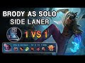 BRODY AS SOLO SIDE LANER IS INSANELY GOOD TOO | Mobile Legends