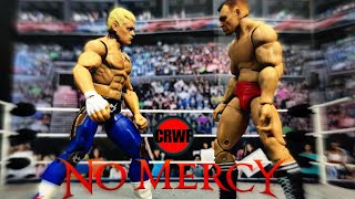 CODY RHODES VS GUNTHER NO MERCY (CRWF championship) | WWE figure match| WWE ACTION FIGURE MATCH
