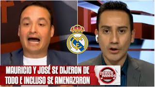 REAL MADRID. TERRIBLE DISCUSIÓN entre Mauricio Pedroza y José Del Valle | Jorge Ramos y Su Banda