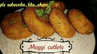 noodles cutlet | How to make Maggi cutlet recipe in hindi |  वेज नूडल्स कटलेट्स