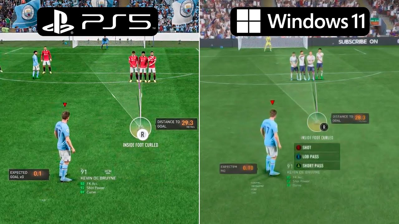FIFA 23 PS5 vs PC Graphics, Player Animation, Gameplay Comparison 
