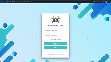 Source code aplikasi buku tamu berbasis web