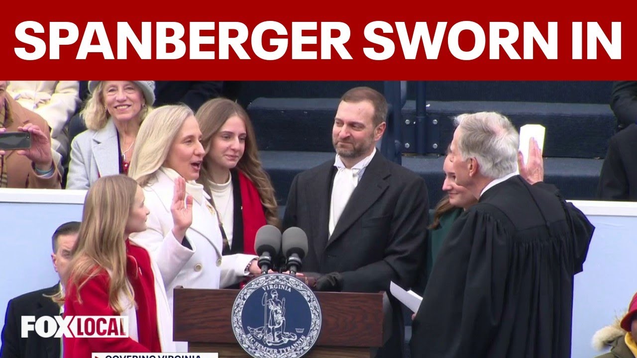 Abigail Spanberger sworn in as Virginia’s first female governor, signs executive orders