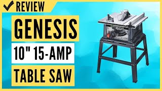 Match Highlights Genesis GTS10SB 10" 15-Amp Table Saw Review