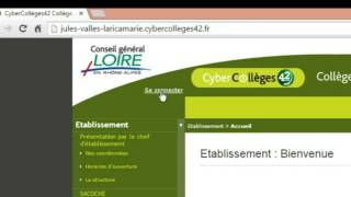 1) Se connecter à CyberCollèges42
