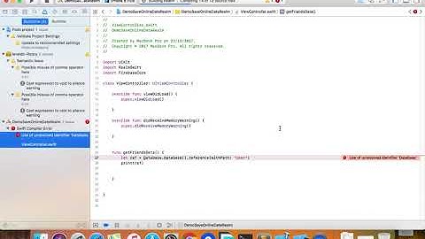 Use of unresolved identifier 