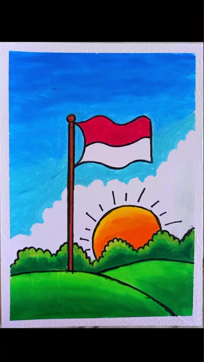 Menggambar super mudah tema 17 Agustus #howtodraw #menggambar #17agustus #belajarmenggambar #art