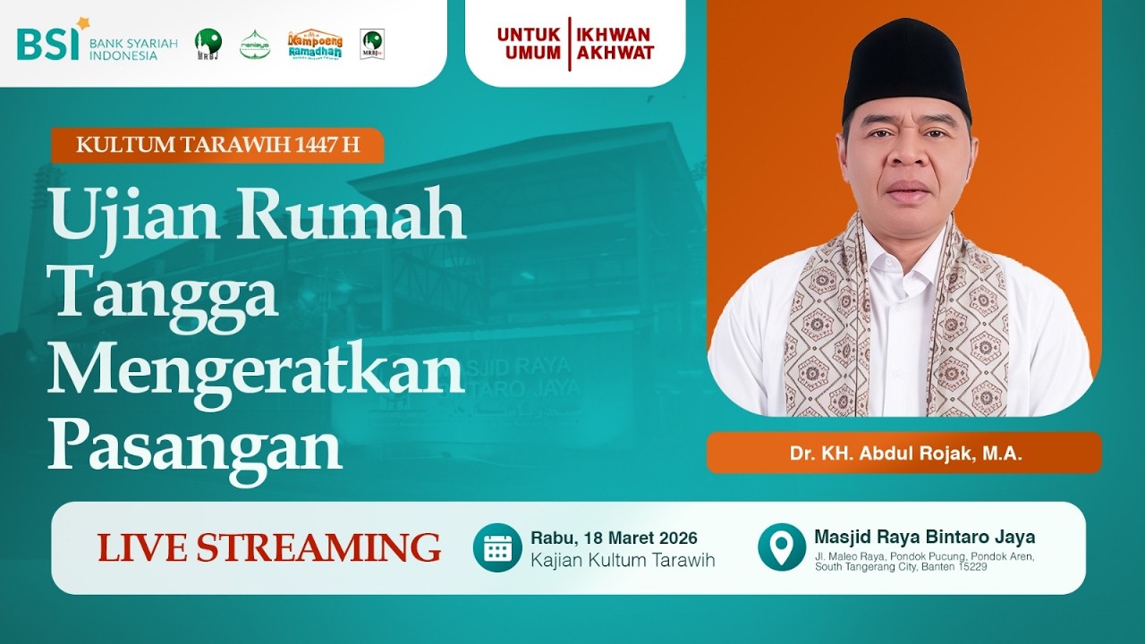 🔴[SIARAN LANGSUNG] Tes Rumah Tangga Mendekatkan Pasangan | Dr. H. Abdul ...