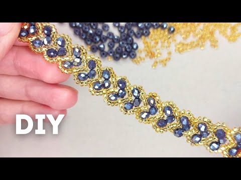 Easy Beaded Bracelet Idea Crystals Beads Heart Jewelry Making for Beginners