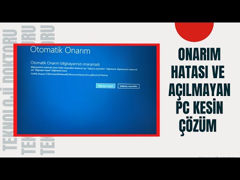 Otomatik Onarıma Hazırlanıyor Hatası / Kişisel Bilgisayarınızda Tanımlama Yapılıyor Hatası Çözümü!