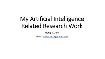 My AI related research work