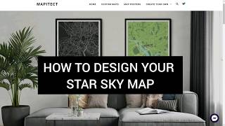 How to design night sky star map poster