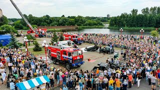 Показательные выступление МЧС Беларусь.  Г . Брест  день города