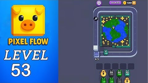 Pixel Flow Level 53 Walkthrough
