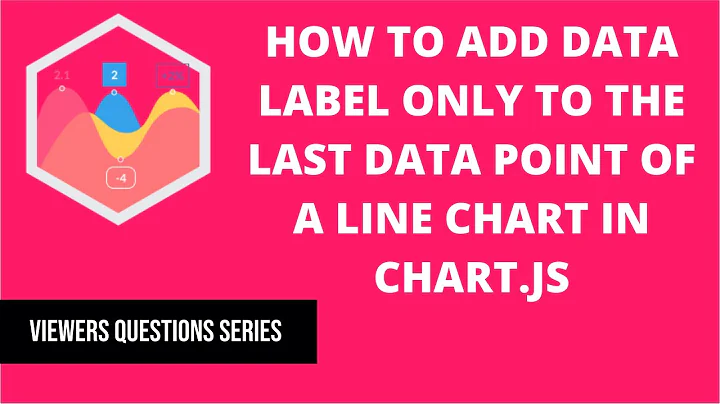 How to add data label only to the last data point of a line chart | Chart.js