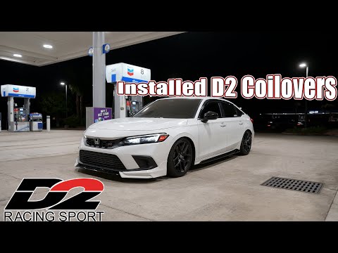INSTALLING D2 COILOVERS ON THE 2022 HONDA CIVIC Si !!! | 11th Generation