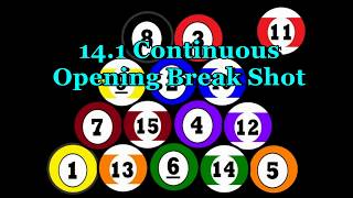 14.1: Opening Break Shot - Tony Robles