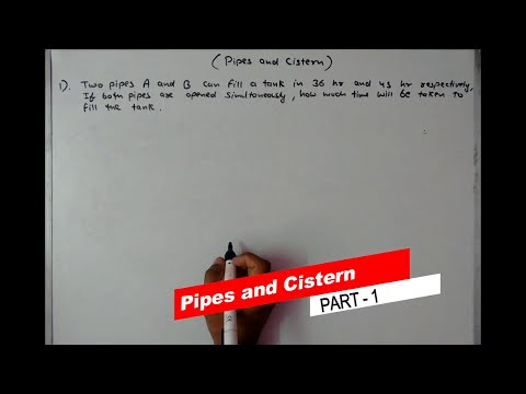 Pipes and Cistern | For Govt. Job Preparation |