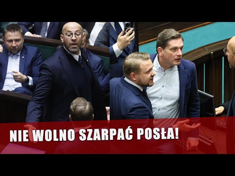 Szarpanina w Sejmie. Niszczenie zdjęć i przepychanki