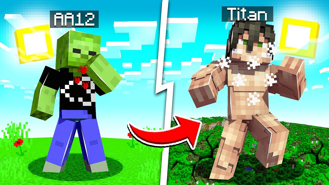 Killing Titans in Minecraft Attack on Titan Mod (Download Link in  Description) 