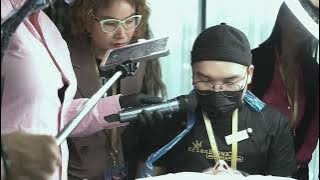 Kingdom Beauty Crown 2022 London | Grand Master Trainer Brian Ho | Demo Nano HairStrokes for male