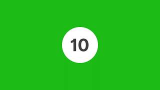 10 Seconds Countdown | #greenscreen | Free Stock