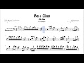 Para Elisa Partitura de Trombón y Bombardino Completa en Tono Original La menor