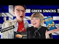 AMERICANS try popular GREEK SNACKS for the first time! 🇬🇷