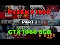 GTX 1060 + RYZEN 1600 ФПС ТЕСТ PART 2 (GTAV/RDR2/RE/Witcher/Control/AC/GOW/D2/Horizon FPS TEST)1080p