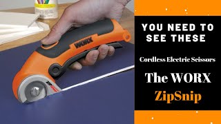 You Need To See These WORX ZipSnip Cordless Electric Scissors