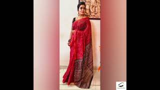 Suntv Serial Actress Srithika Linen Saree Mirror Workrs.6809446754448 Boutique