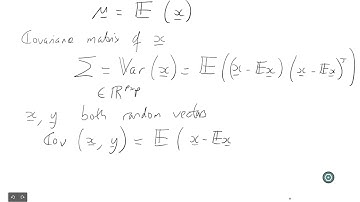 Multivariate Statistics: 1.3 Introduction: Random vectors