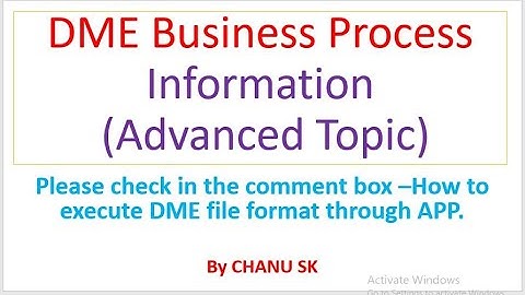 DME Business Process Information | DMEE Tree Requirement| SAP FICO /HANA course by Chanu SK