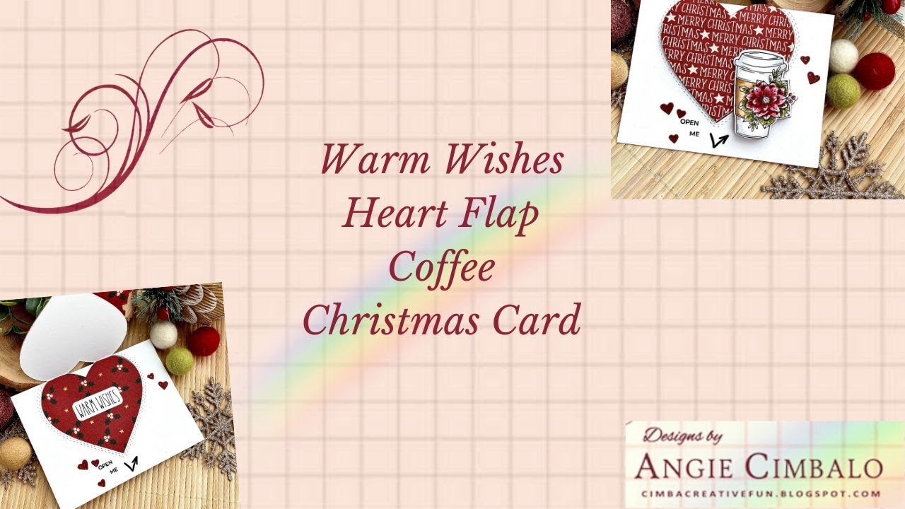 Coffee Card Heart Flap Card